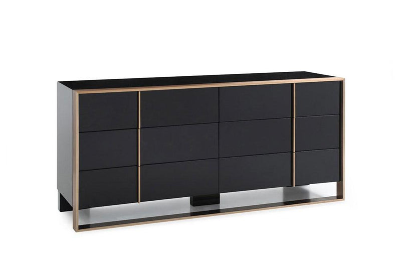 Cartier Modern Black & Brushed Bronze Dresser