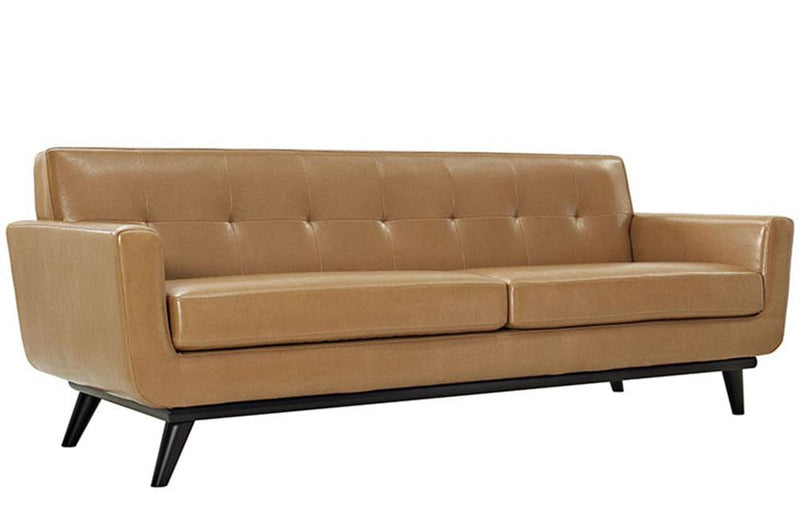 Ryleigh Modern Engage Bonded Leather Sofa