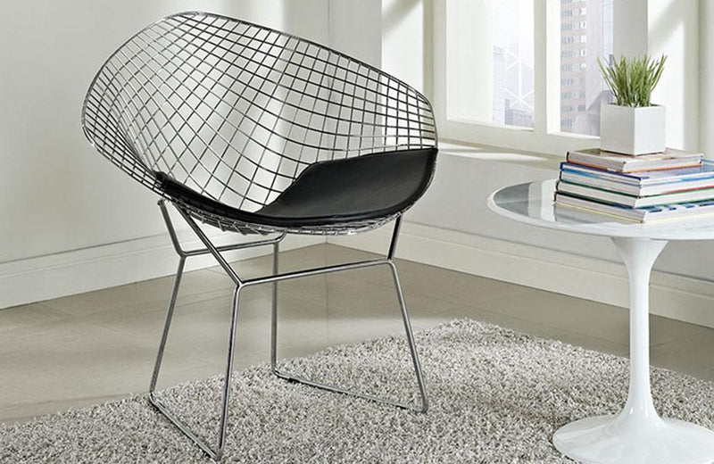 Keegan Upholsterd Vinil Lounge Chair