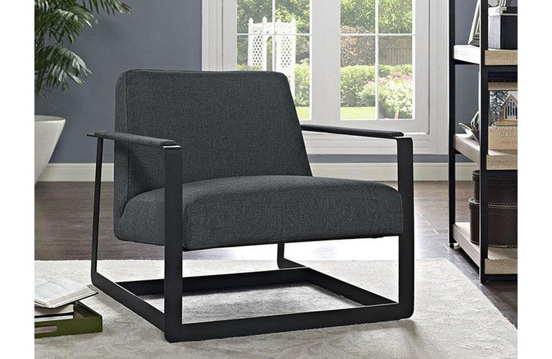 Graham Upholsterd Fabric Accent Lounge Chair