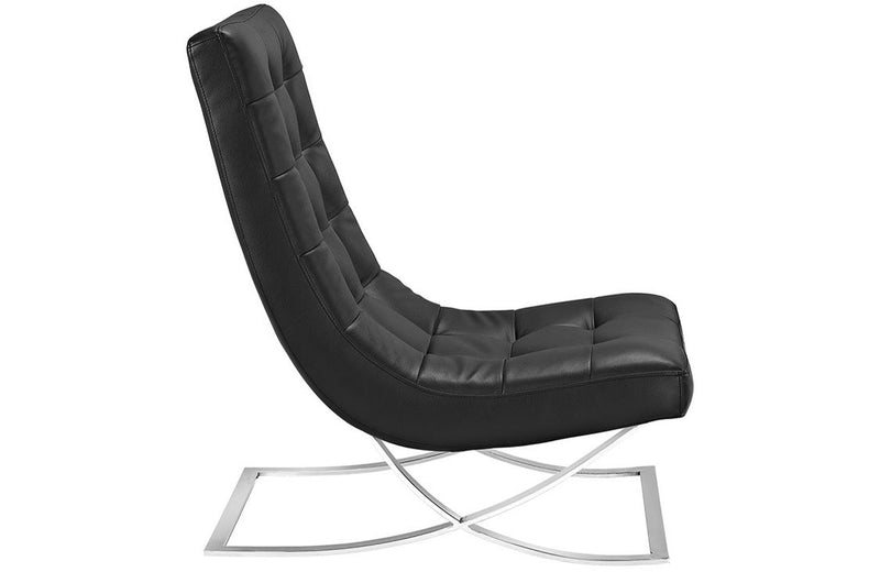 Everett Upholsterd Vinyl Lounge Chair