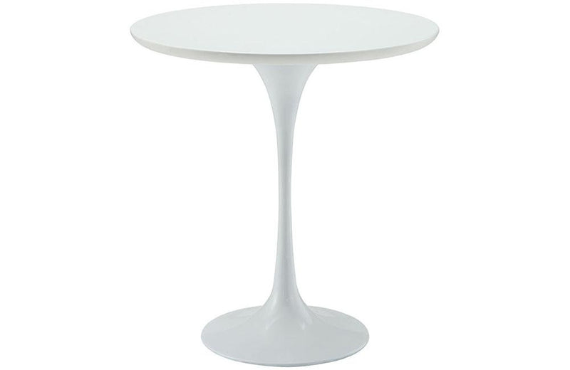 Calvin 20" Wood Side Table in White