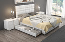 Elma White Storage Bed
