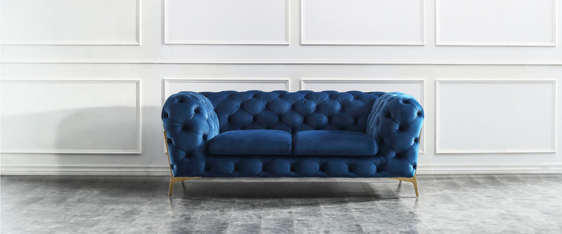 Francheska Blue Sofa Set