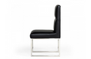 Carlito - Modern Black Leatherette Dining Chair (set of 2)
