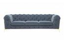 Santa Ana - Modern Dark Grey Fabric Sofa