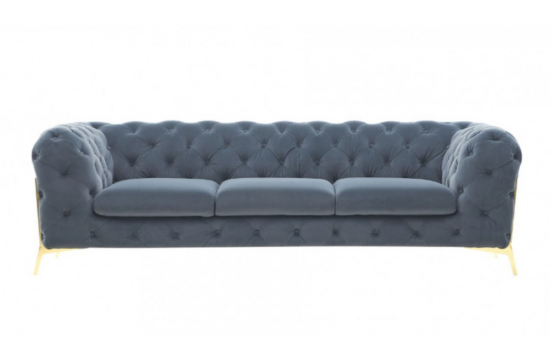 Santa Ana - Modern Dark Grey Fabric Sofa