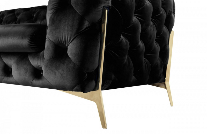Santa Ana - Transitional Black Fabric Chair