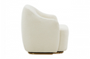 Madina Modern Off White Sherpa Accent Chair