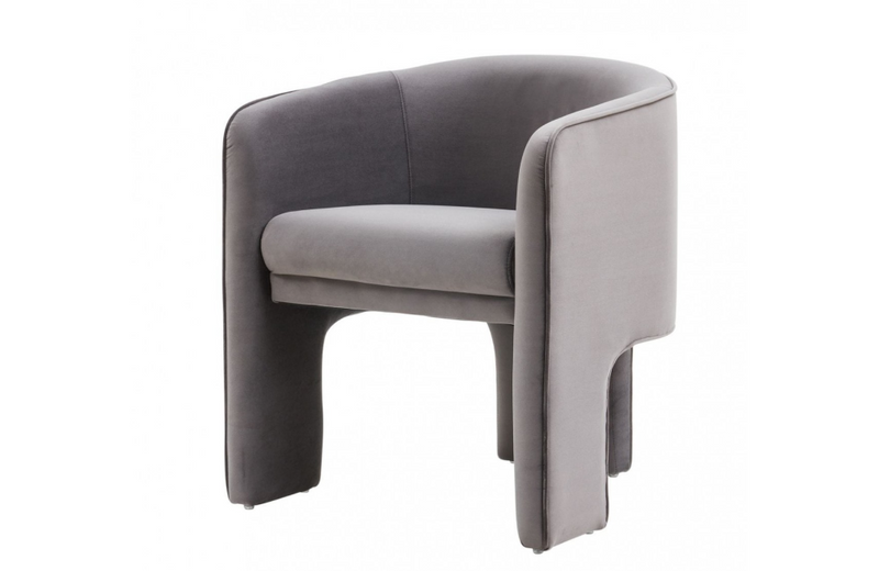 Tomas Modern Dark Grey Accent Chair
