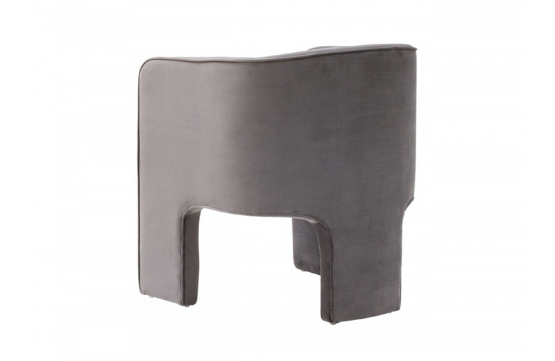 Tomas Modern Dark Grey Accent Chair