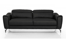 Dalyla - Modern Black Leather Sofa