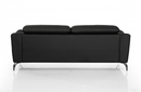 Dalyla - Modern Black Leather Sofa