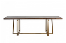 Pompano - Mid-century Acacia & Brass Dining Table