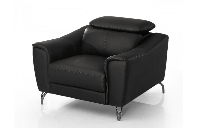 Dalyla - Modern Black Leather Chair