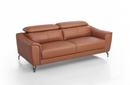Dalyla - Modern Cognac Leather Brown Sofa