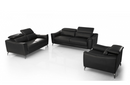 Dalyla - Modern Black Leather Sofa Set