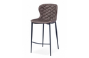 Frederica - Modern Brown & Black Bar Stool (Set of 2)