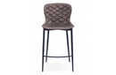 Frederica - Modern Brown & Black Bar Stool (Set of 2)
