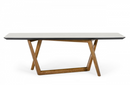 Gilbert - Contemporary Walnut & White Dining Table