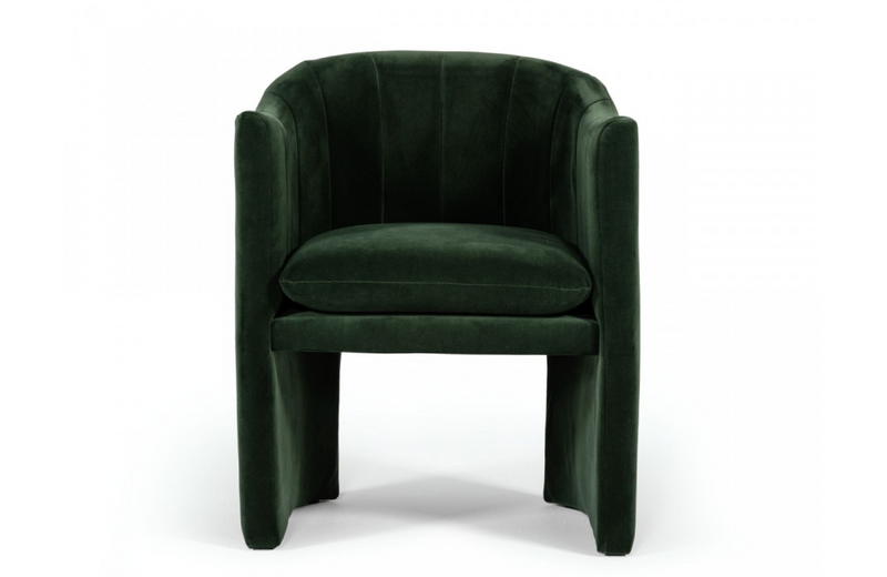 Henderson - Modern Jade Green Fabric Dining Chair