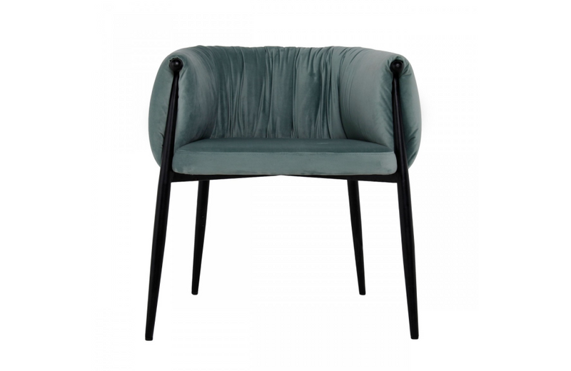 Burbank - Modern Light Green Fabric Dining Chair