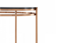 Bloss - Modern Smoked Glass & Rosegold End Table