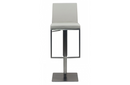 Fullerton - Modern Light Grey & Brushed Stainless Steel Bar Stool