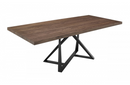 Kamalia - Modern Industrial Walnut & Black Dining Table