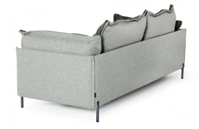 Miramar - Modern Grey & Dark Grey Fabric Sofa