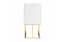 Frisco - Contemporary White & Gold Dining Chair