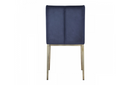 Mobile - Contemporary Blue Velvet & Antique Brass Dining Chair (Set of 2)