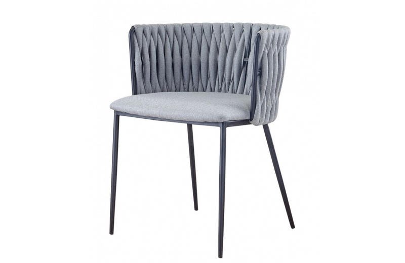 Garland - Contemporary Light Grey & Black Dining Chair