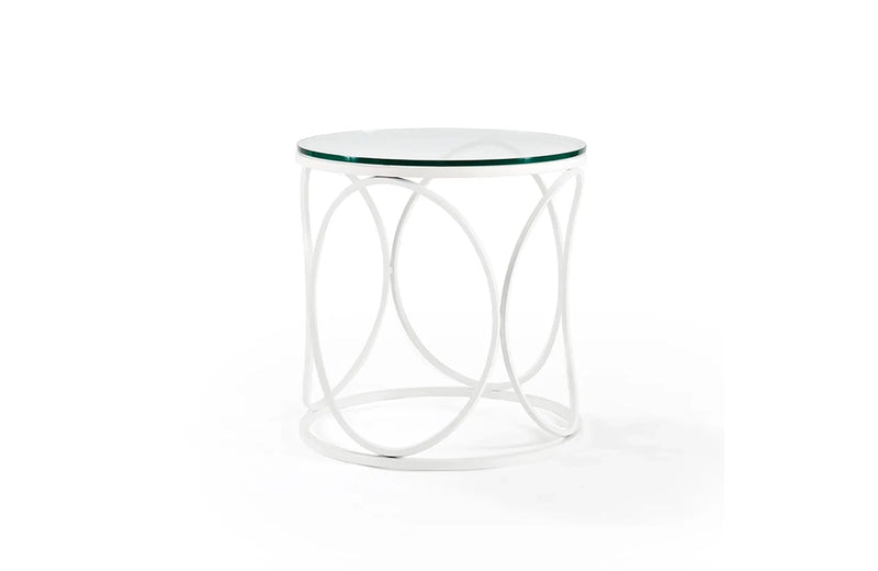 Helena End Table Clear Glass