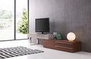 Swain Walnut + Taupe Modern TV Base
