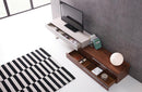 Swain Walnut + Taupe Modern TV Base