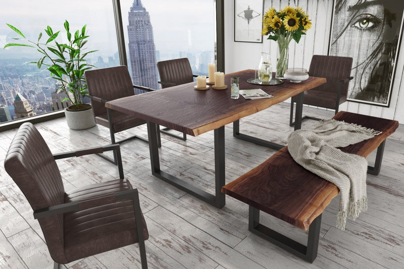Jace Modern Live Edge Wood Dining Table