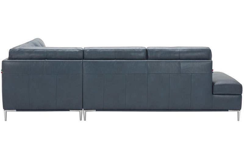 Kyle Sectional Sofa Blue with Storage