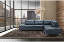 Kyle Sectional Sofa Blue with Storage