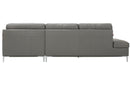 Kyle Sectional Sofa Grey with Storage