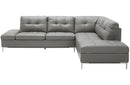 Kyle Sectional Sofa Grey with Storage