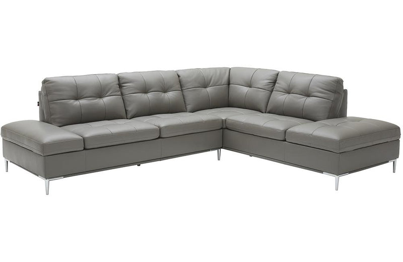 Kyle Sectional Sofa Grey with Storage