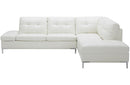 Kyle Sectional Sofa White with Storage