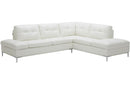 Kyle Sectional Sofa White with Storage