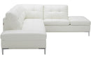 Kyle Sectional Sofa White with Storage