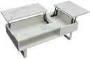 1388 Coffee Table w/ storage White