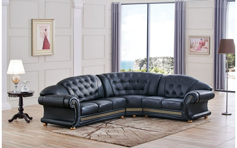 Apolo Black Sectional Sofa
