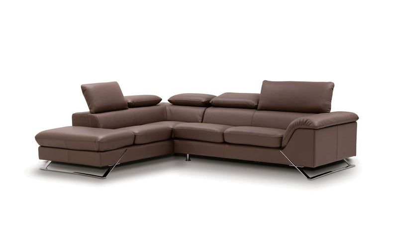 Caracas Brown Full Leather Sectional Sofa