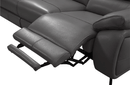 2934 Dark Grey Sofa Set with electric recliners
