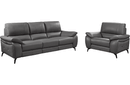 2934 Dark Grey Sofa Set with electric recliners
